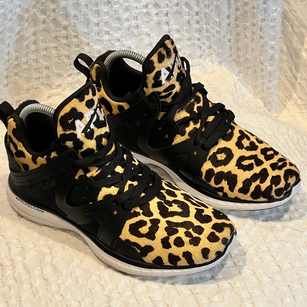 APL Leopard Print Athletic Shoes 8 EUC
